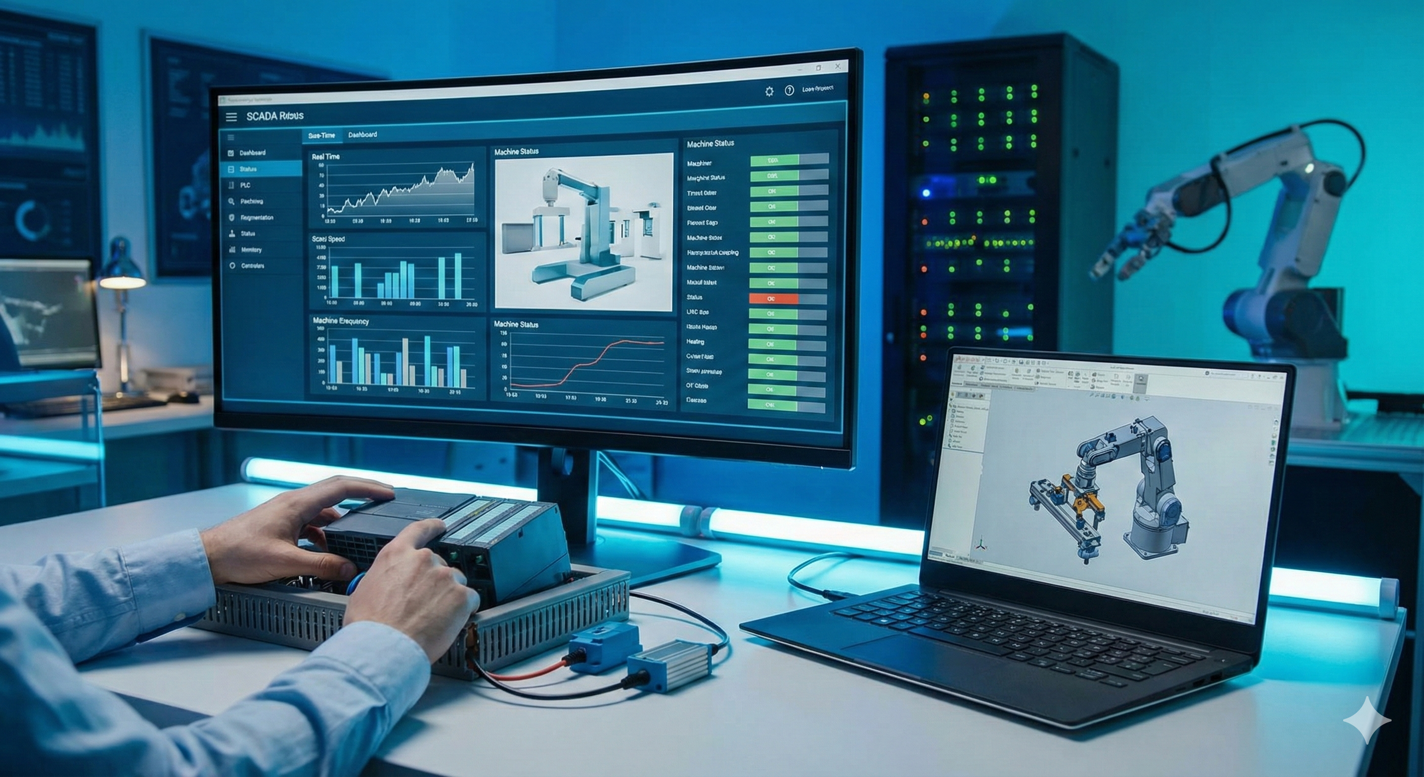 High-tech workspace